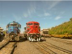 FXE AC4400 & SD40-2 in Guadalajara yard